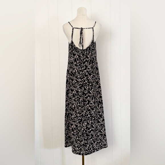 Baum Und Pferdgarten Asta Printed Midi Dress 38 Medium Black White Floral - Picture 5 of 9